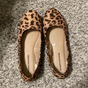Leopard ballet flats - size 10